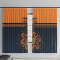 Australia Rugby Pacific Custom Window Curtain Super Brumby Aboriginal Dot Art