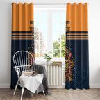 Australia Rugby Pacific Custom Window Curtain Super Brumby Aboriginal Dot Art