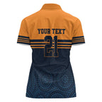 Australia Rugby Pacific Custom Women Polo Shirt Super Brumby Aboriginal Dot Art