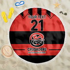 New Zealand Rugby Pacific Custom Beach Blanket Whatumoana Classic Retro 2025