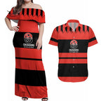 New Zealand Rugby Pacific Custom Couples Matching Off Shoulder Maxi Dress and Hawaiian Shirt Whatumoana Classic Retro 2025