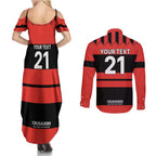 New Zealand Rugby Pacific Custom Couples Matching Summer Maxi Dress and Long Sleeve Button Shirt Whatumoana Classic Retro 2025