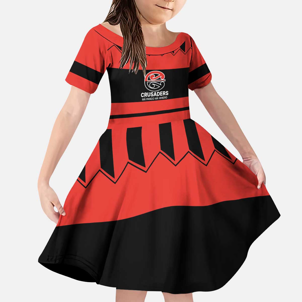 New Zealand Rugby Pacific Custom Kid Short Sleeve Dress Whatumoana Classic Retro 2025