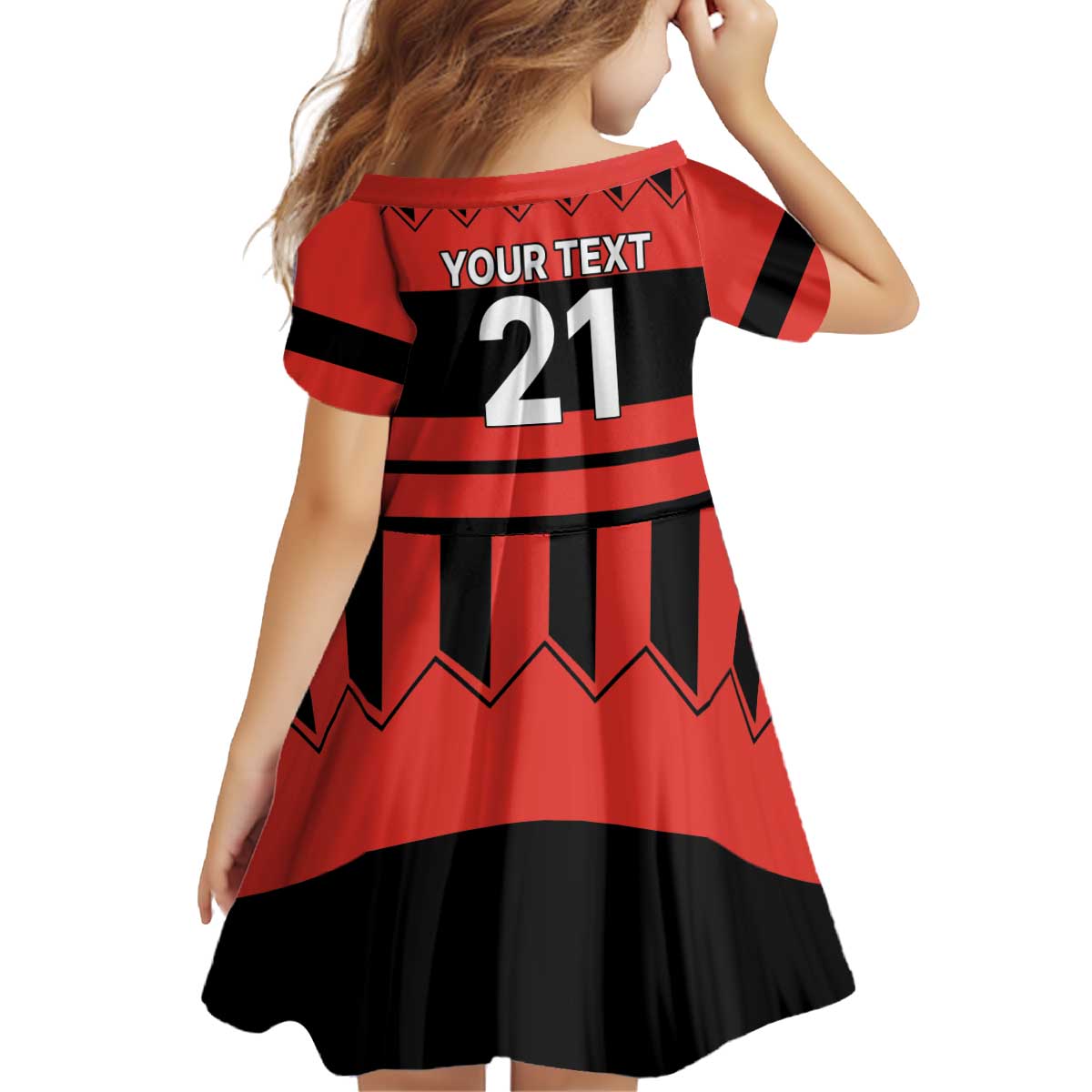 New Zealand Rugby Pacific Custom Kid Short Sleeve Dress Whatumoana Classic Retro 2025