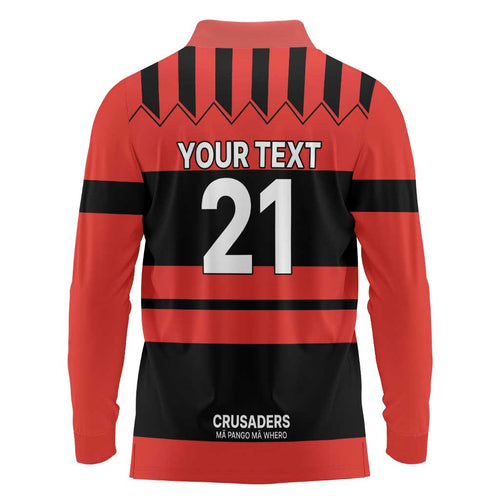 New Zealand Rugby Pacific Custom Long Sleeve Polo Shirt Whatumoana Classic Retro 2025