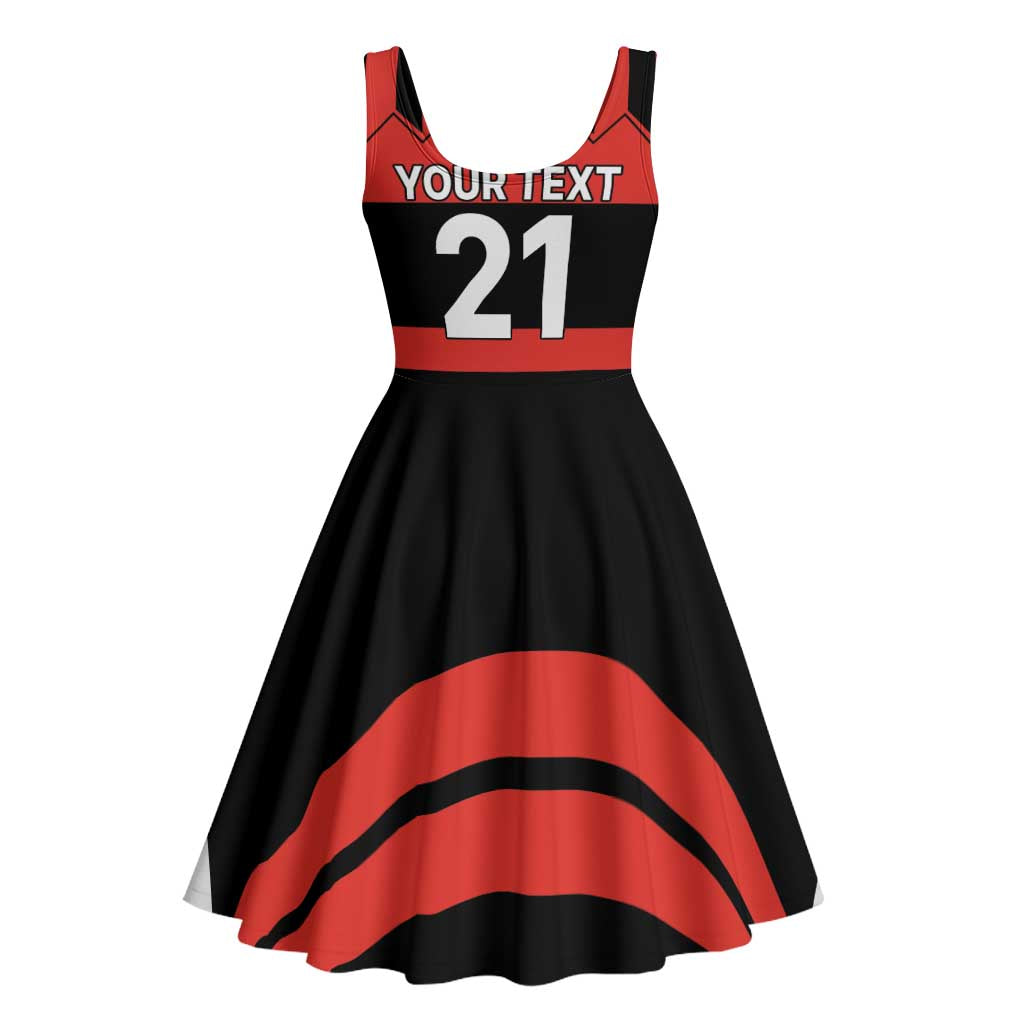 New Zealand Rugby Pacific Custom Midi Dress Whatumoana Classic Retro 2025 - Aussie Hoodie