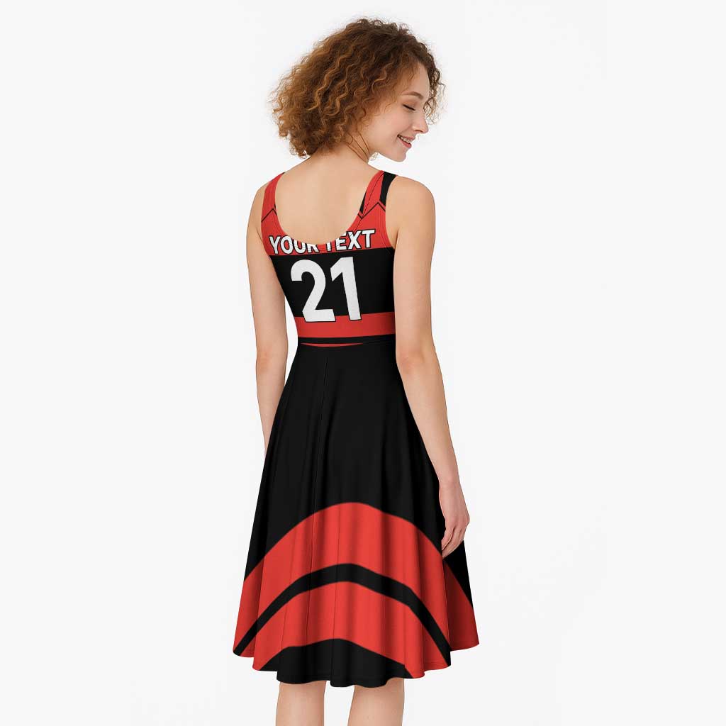 New Zealand Rugby Pacific Custom Midi Dress Whatumoana Classic Retro 2025 - Aussie Hoodie