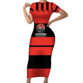 New Zealand Rugby Pacific Custom Short Sleeve Bodycon Dress Whatumoana Classic Retro 2025