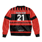 New Zealand Rugby Pacific Custom Sleeve Zip Bomber Jacket Whatumoana Classic Retro 2025