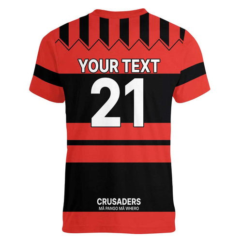 New Zealand Rugby Pacific Custom Women V-Neck T-Shirt Whatumoana Classic Retro 2025