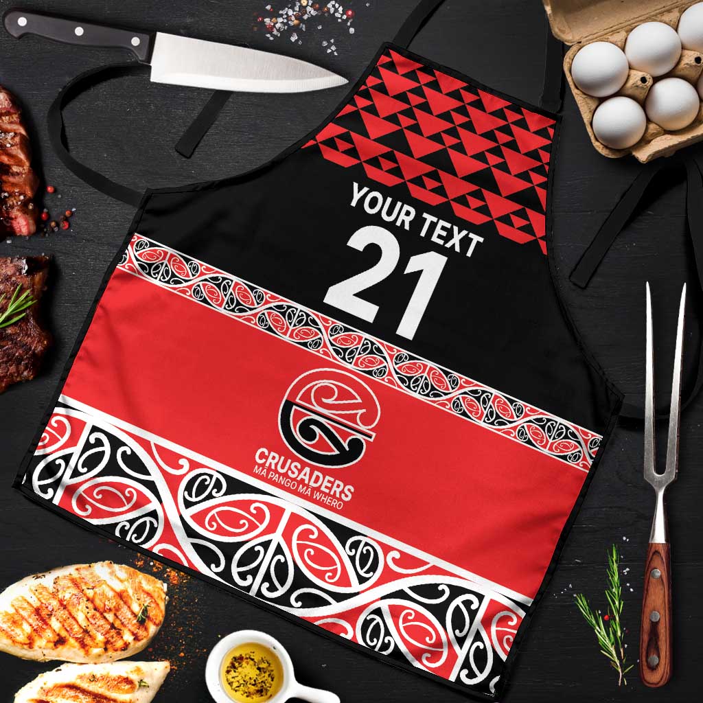 New Zealand Rugby Pacific Custom Apron Whatumoana Maori Kowhaiwhai Pattern - Aussie Hoodie