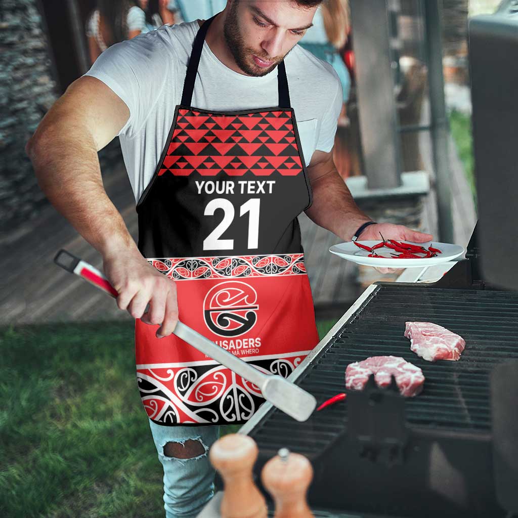 New Zealand Rugby Pacific Custom Apron Whatumoana Maori Kowhaiwhai Pattern - Aussie Hoodie