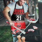 New Zealand Rugby Pacific Custom Apron Whatumoana Maori Kowhaiwhai Pattern - Aussie Hoodie
