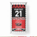 New Zealand Maori Rugby Pacific Custom Baby Bed Cover Whatumoana Maori Kowhaiwhai Pattern