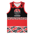New Zealand Rugby Pacific Custom Basketball Jersey Whatumoana Maori Kowhaiwhai Pattern - Aussie Hoodie