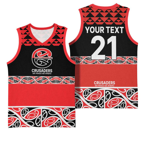 New Zealand Rugby Pacific Custom Basketball Jersey Whatumoana Maori Kowhaiwhai Pattern - Aussie Hoodie