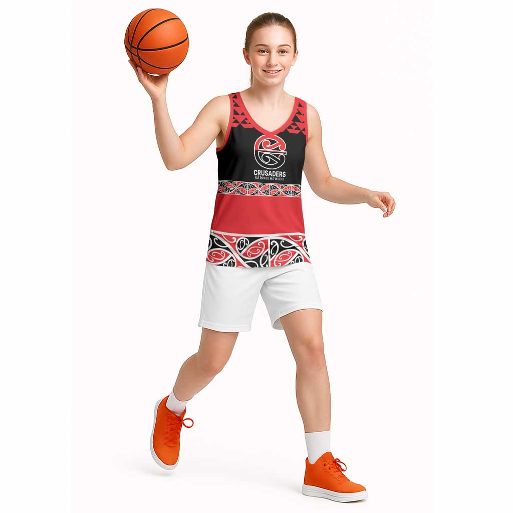 New Zealand Rugby Pacific Custom Basketball Jersey Whatumoana Maori Kowhaiwhai Pattern - Aussie Hoodie