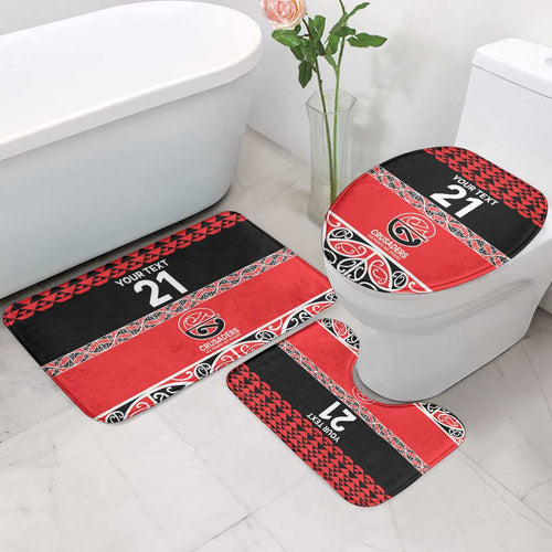 New Zealand Rugby Pacific Custom Bathroom Set Whatumoana Maori Kowhaiwhai Pattern - Aussie Hoodie