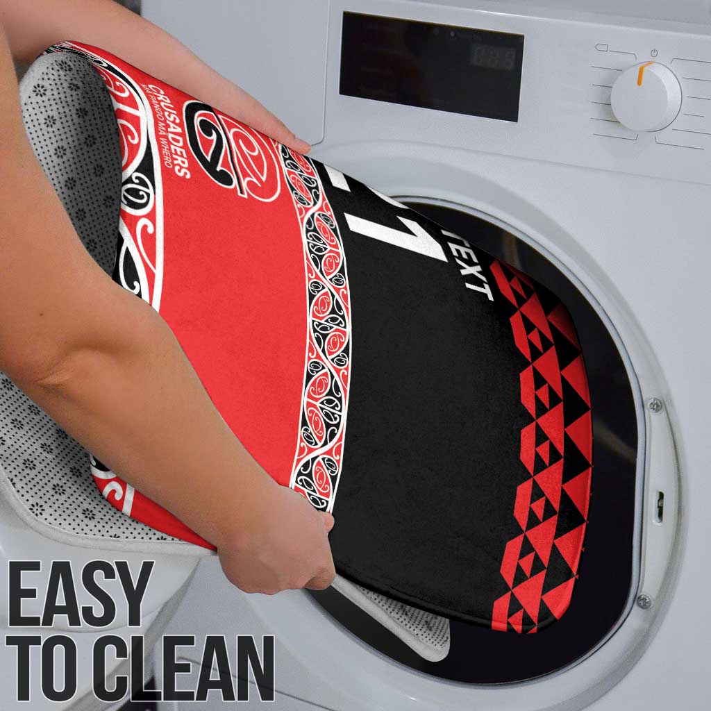 New Zealand Rugby Pacific Custom Bathroom Set Whatumoana Maori Kowhaiwhai Pattern - Aussie Hoodie