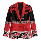 New Zealand Rugby Pacific Custom Blazer Whatumoana Maori Kowhaiwhai Pattern - Aussie Hoodie