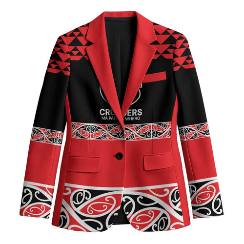 New Zealand Rugby Pacific Custom Blazer Whatumoana Maori Kowhaiwhai Pattern - Aussie Hoodie