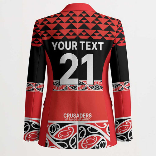 New Zealand Rugby Pacific Custom Blazer Whatumoana Maori Kowhaiwhai Pattern - Aussie Hoodie