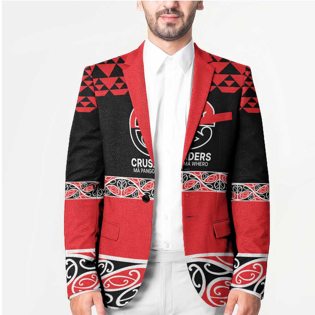 New Zealand Rugby Pacific Custom Blazer Whatumoana Maori Kowhaiwhai Pattern - Aussie Hoodie