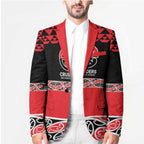 New Zealand Rugby Pacific Custom Blazer Whatumoana Maori Kowhaiwhai Pattern - Aussie Hoodie