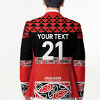 New Zealand Rugby Pacific Custom Blazer Whatumoana Maori Kowhaiwhai Pattern - Aussie Hoodie