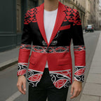 New Zealand Rugby Pacific Custom Blazer Whatumoana Maori Kowhaiwhai Pattern - Aussie Hoodie