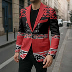 New Zealand Rugby Pacific Custom Blazer Whatumoana Maori Kowhaiwhai Pattern - Aussie Hoodie
