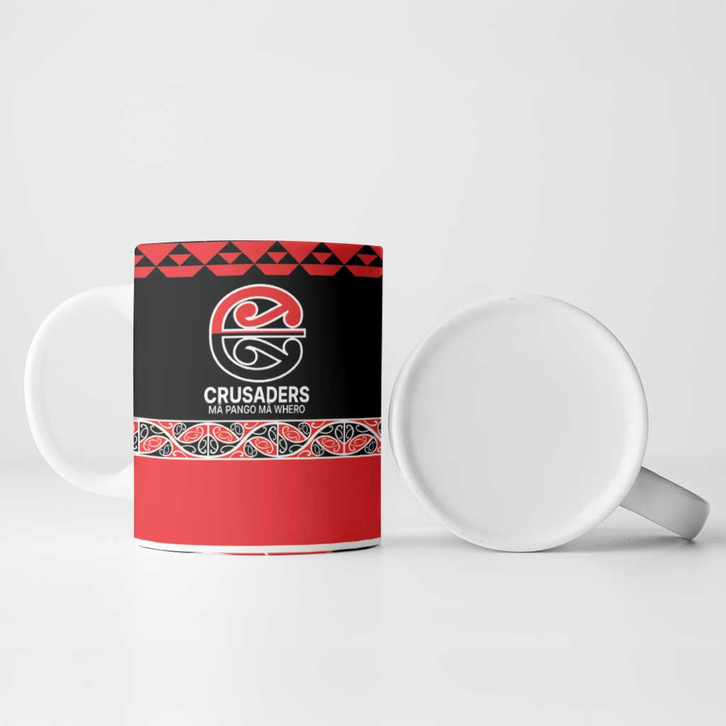 New Zealand Rugby Pacific Custom Ceramic Mug Whatumoana Maori Kowhaiwhai Pattern - Aussie Hoodie
