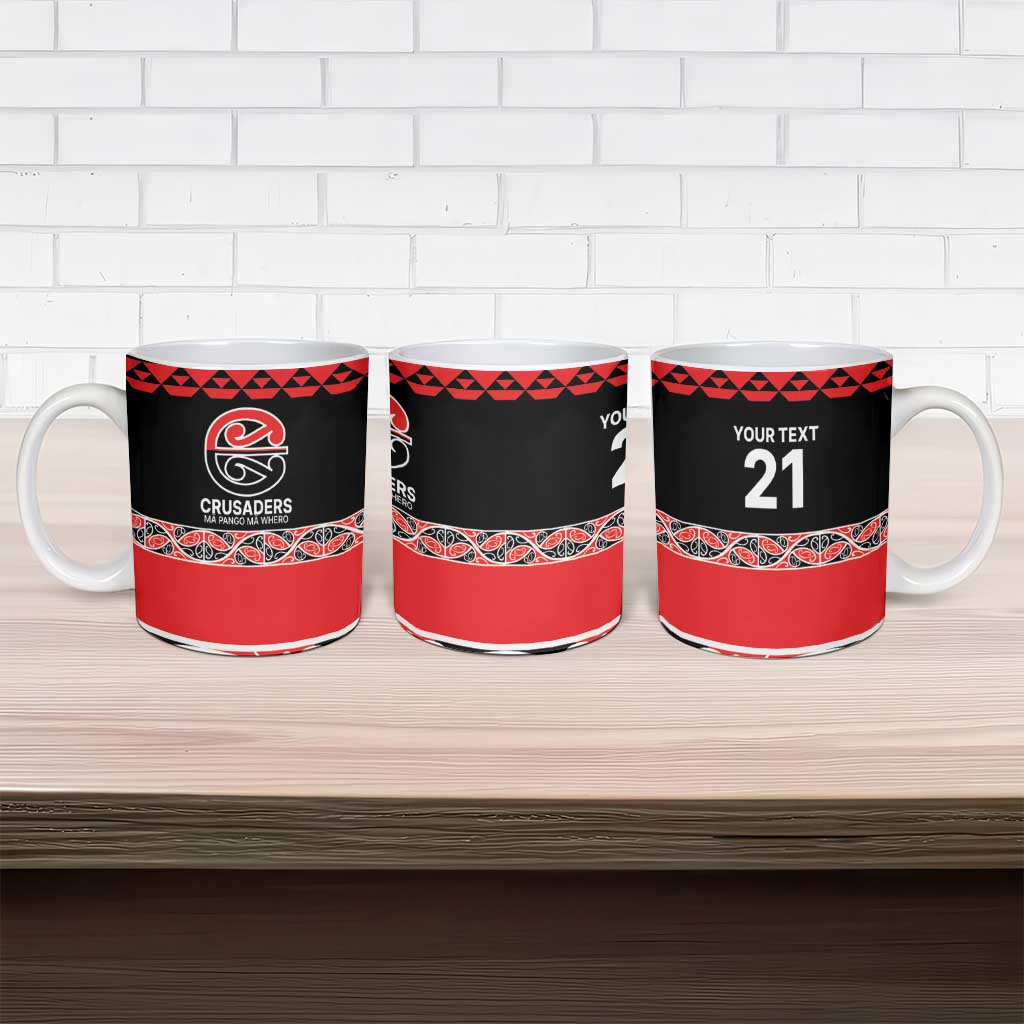 New Zealand Rugby Pacific Custom Ceramic Mug Whatumoana Maori Kowhaiwhai Pattern - Aussie Hoodie