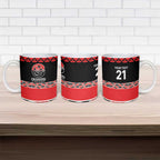 New Zealand Rugby Pacific Custom Ceramic Mug Whatumoana Maori Kowhaiwhai Pattern - Aussie Hoodie
