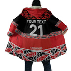 New Zealand Rugby Pacific Custom Cloak Whatumoana Maori Kowhaiwhai Pattern - Aussie Hoodie