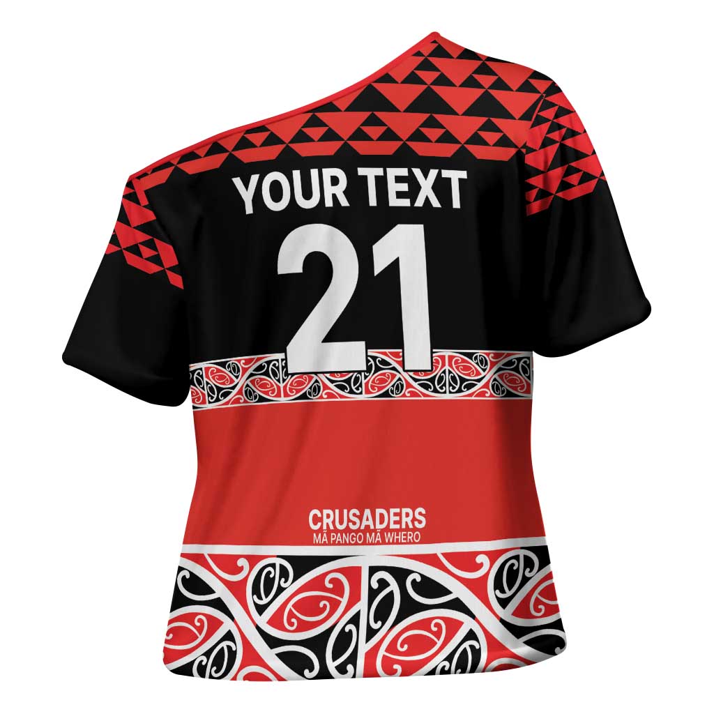 New Zealand Rugby Pacific Custom Cross Shoulder Shirt Whatumoana Maori Kowhaiwhai Pattern - Aussie Hoodie