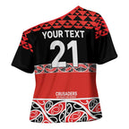 New Zealand Rugby Pacific Custom Cross Shoulder Shirt Whatumoana Maori Kowhaiwhai Pattern - Aussie Hoodie