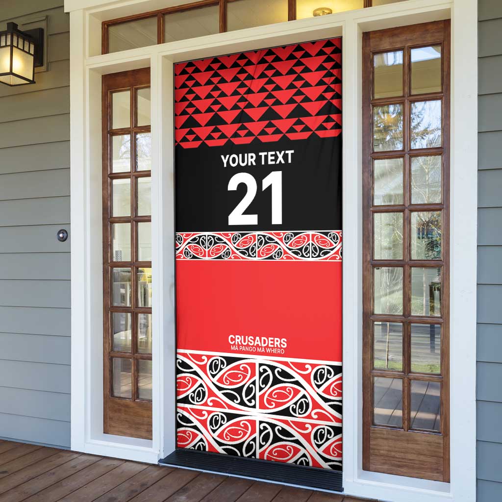 New Zealand Rugby Pacific Custom Door Cover Whatumoana Maori Kowhaiwhai Pattern - Aussie Hoodie
