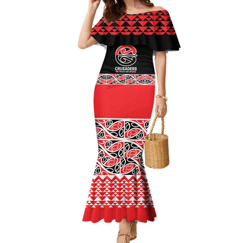 New Zealand Rugby Pacific Custom Family Matching Mermaid Dress and Hawaiian Shirt Whatumoana Maori Kowhaiwhai Pattern