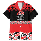 New Zealand Rugby Pacific Custom Family Matching Off Shoulder Maxi Dress and Hawaiian Shirt Whatumoana Maori Kowhaiwhai Pattern
