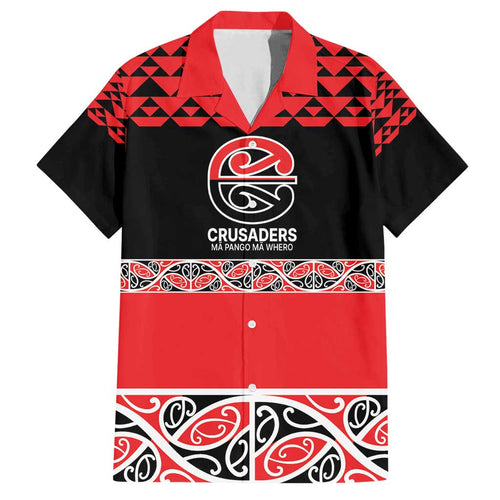 New Zealand Rugby Pacific Custom Family Matching Off Shoulder Short Dress and Hawaiian Shirt Whatumoana Maori Kowhaiwhai Pattern