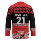 New Zealand Rugby Pacific Custom Hockey Jersey Whatumoana Maori Kowhaiwhai Pattern - Aussie Hoodie