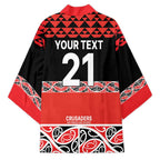 New Zealand Rugby Pacific Custom Kimono Whatumoana Maori Kowhaiwhai Pattern - Aussie Hoodie