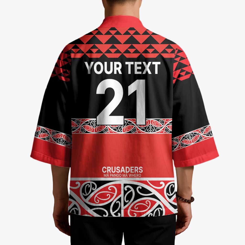 New Zealand Rugby Pacific Custom Kimono Whatumoana Maori Kowhaiwhai Pattern - Aussie Hoodie