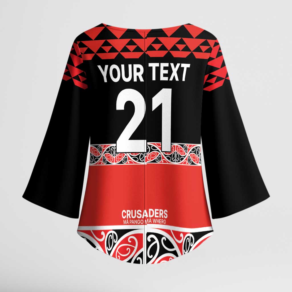 New Zealand Rugby Pacific Custom Kimono Sleeve Blouse Whatumoana Maori Kowhaiwhai Pattern - Aussie Hoodie