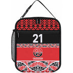 New Zealand Maori Rugby Pacific Custom Lunch Bag Whatumoana Maori Kowhaiwhai Pattern