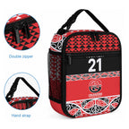 New Zealand Maori Rugby Pacific Custom Lunch Bag Whatumoana Maori Kowhaiwhai Pattern