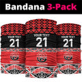 New Zealand Rugby Pacific Custom Neck Gaiter Whatumoana Maori Kowhaiwhai Pattern - Aussie Hoodie