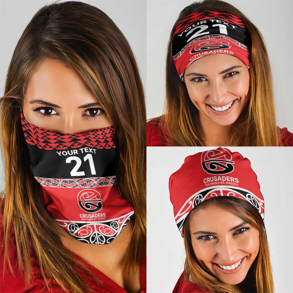 New Zealand Rugby Pacific Custom Neck Gaiter Whatumoana Maori Kowhaiwhai Pattern - Aussie Hoodie