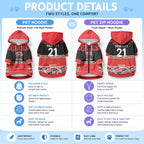 New Zealand Maori Rugby Pacific Custom Pet Hoodie Whatumoana Maori Kowhaiwhai Pattern